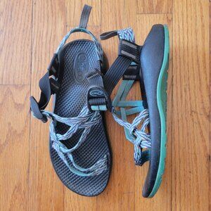 Chaco Youth 4 Sandals Green Brown‎ Zig Zag Non Marking ZX1 Summer Beach